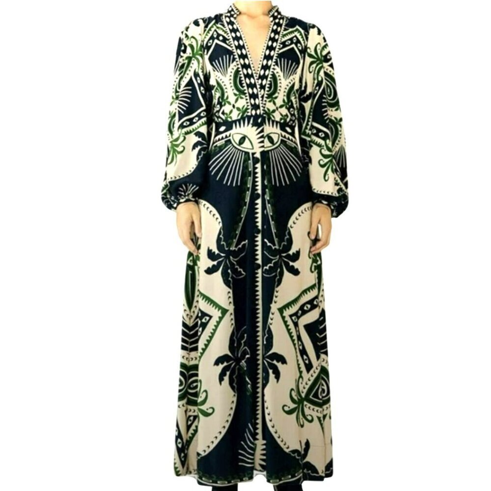 Farm Rio $295 Mystic Maxi Dress Size XS New